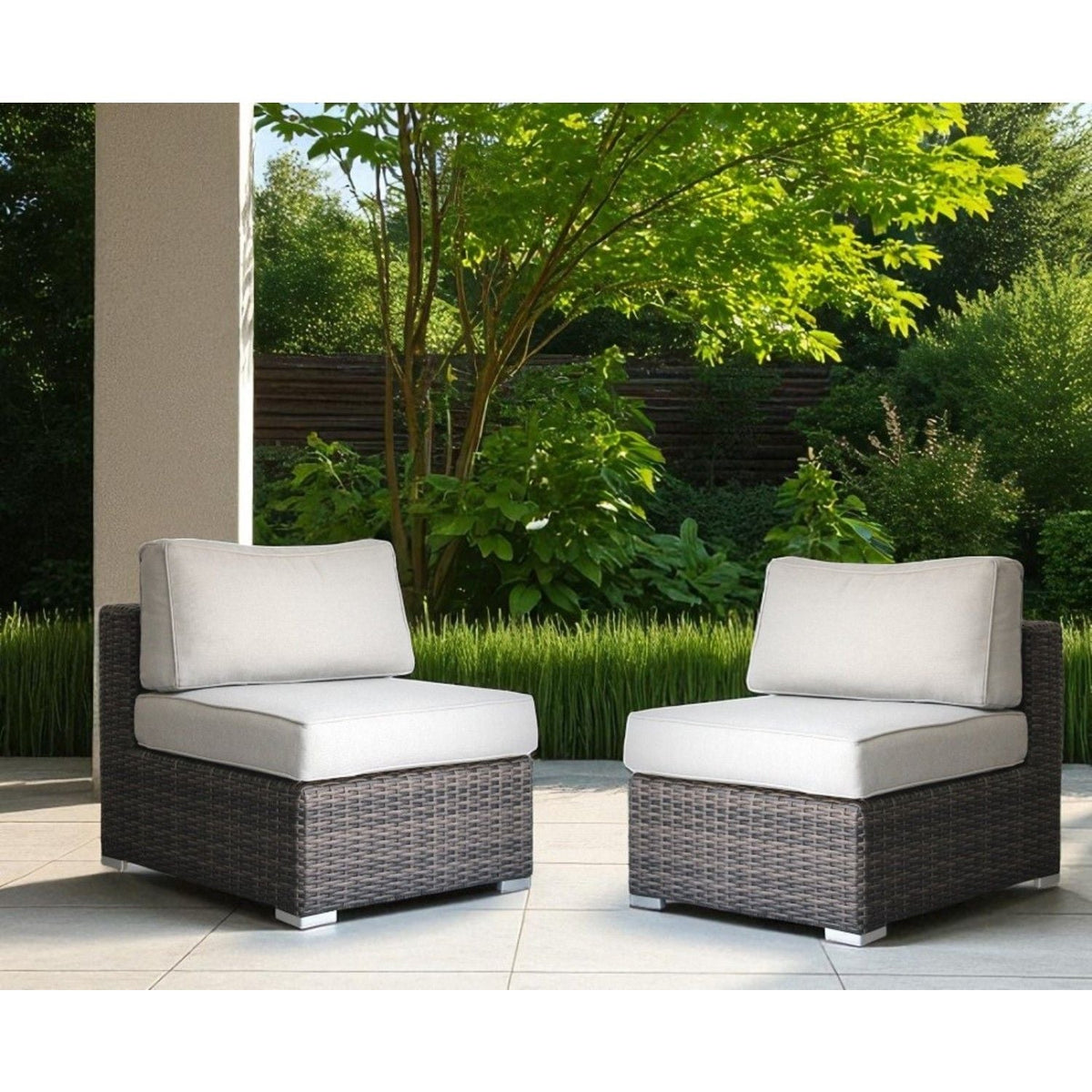 Minnesota - Armless Patio Chairs (Set of 2)