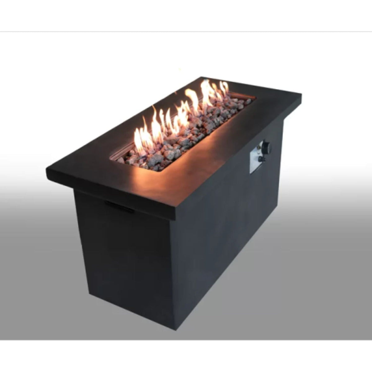 Propane / Natural Gas Outdoor Fire Pit Table - Charcoal