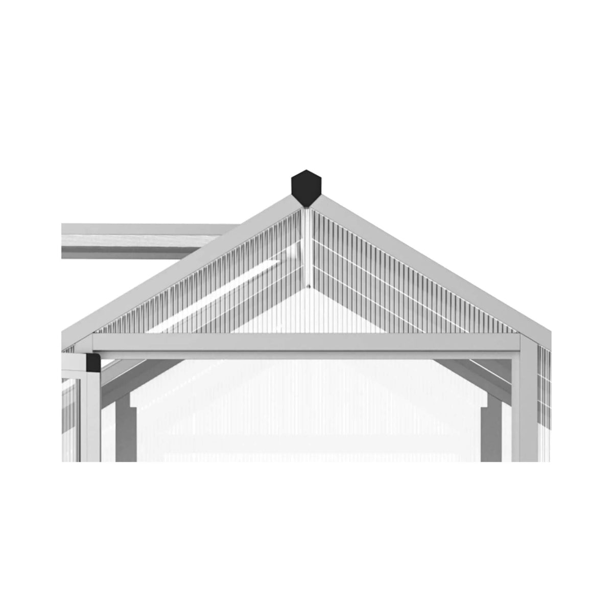 [06X10FT] Large Walk-In Backyard Greenhouse W/ Rainwater Collection System And Roof Vent (SAK93581)