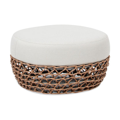 Willow - Round Upholstered Patio Ottoman