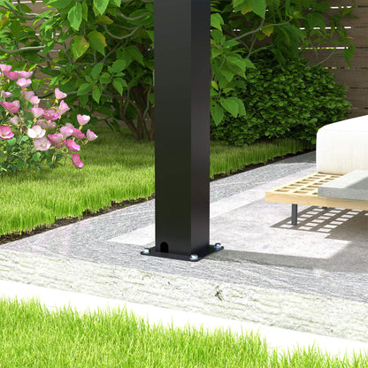 [10X19FT] Alora Modern Durable All-Weather Outdoor Pergola With Aluminum Frame And Steel Louvers (SAK32691)
