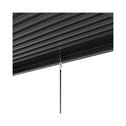 [10X19FT] Alora Modern Durable All-Weather Outdoor Pergola With Aluminum Frame And Steel Louvers (SAK32691)