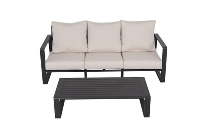 Three-seat Sofa + Rectangular Coffee Table