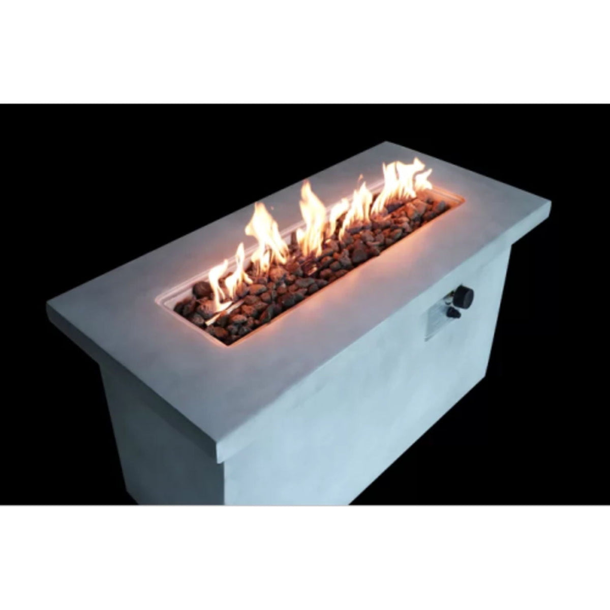 Propane / Natural Gas Outdoor Fire Pit Table - Gray