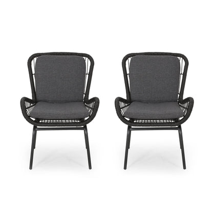 Mccaskill Patio Chair with Cushions (Set of 2)