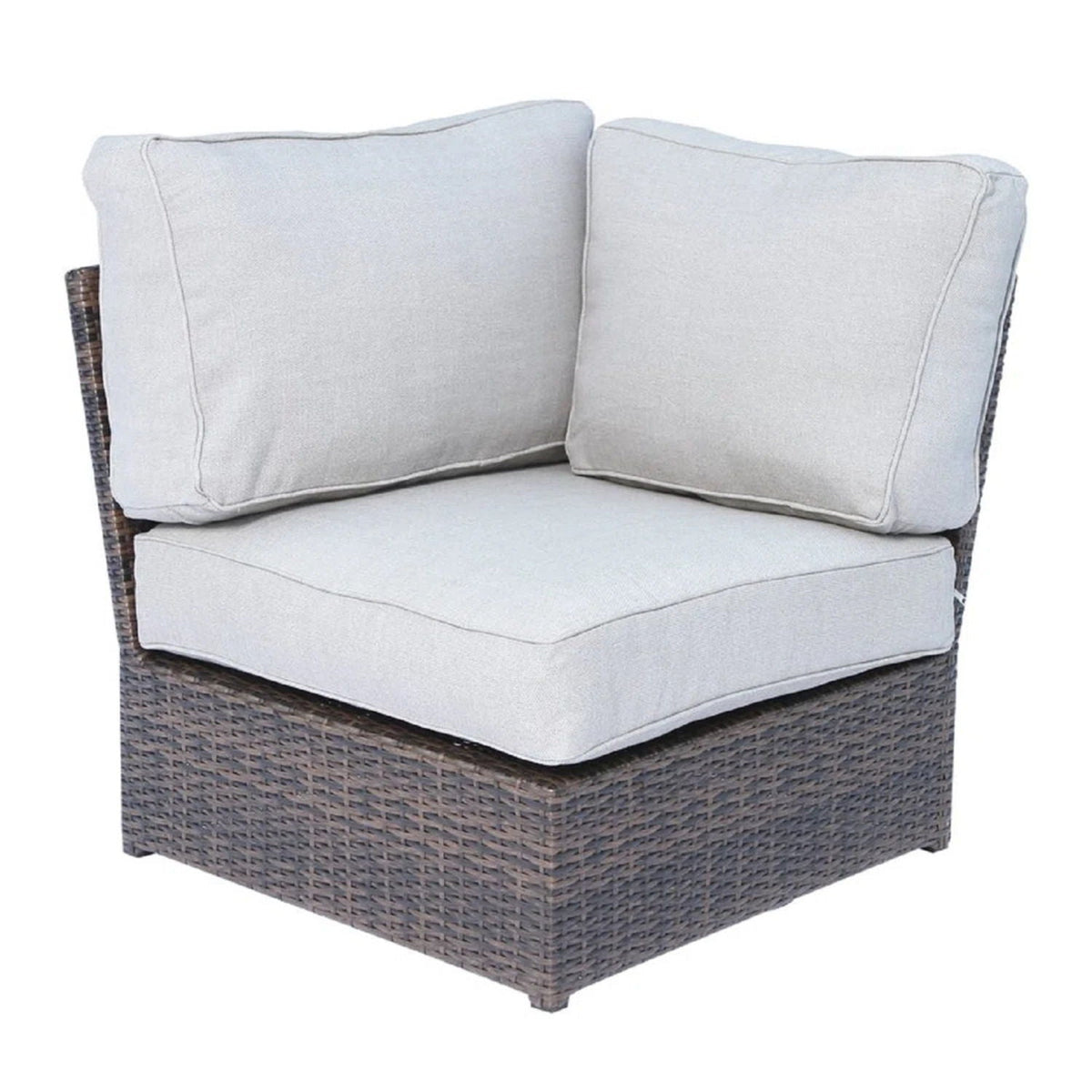 Comfortable Modern Patio Rattan Sectional Set With Cushions