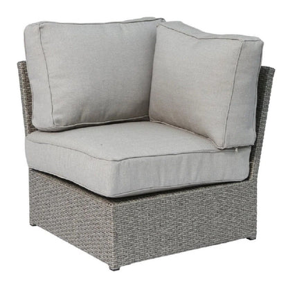 Comfortable Modern Patio Rattan Sectional Set With Cushions