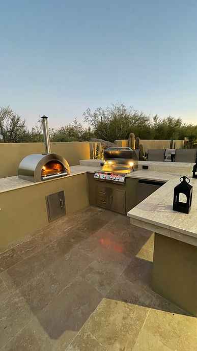 Kokomo Built-In Wood Fired Pizza Oven 32” for Ultimate Outdoor Cooking