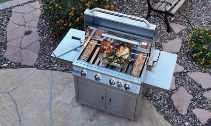 KoKoMo BBQ Grill 32 Inch - Professional 4-Burner Cart Made of Premium 304 Stainless Steel