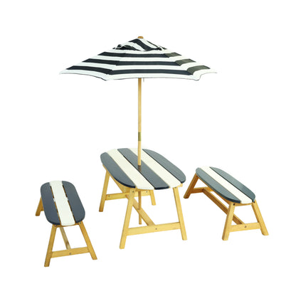 Naturally Playful Kids Picnic Table with Umbrella