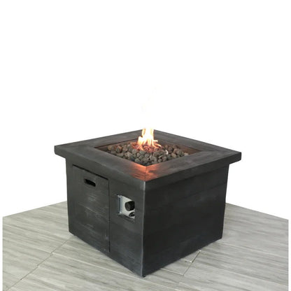 Fibre Reinforced Propane / Natural Gas Fire Pit Table - Charcoal