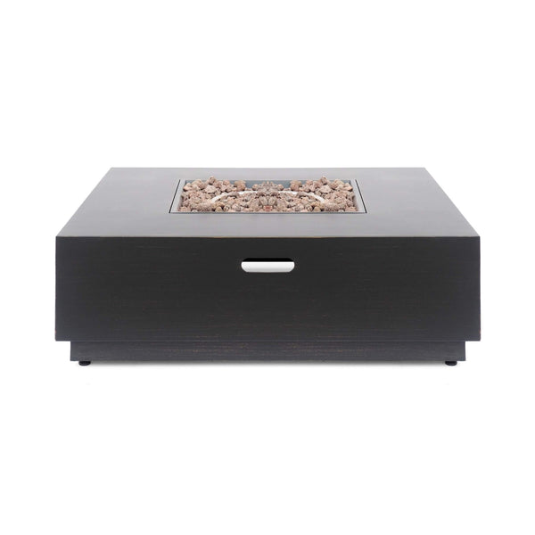 Alora 40-Inch 50K BTU Modern Outdoor Square Iron Backyard Patio Fire Pit (SAK31635)