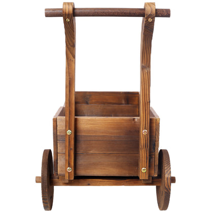 Wooden Wagon Planter Box
