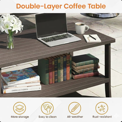 2 Piece Outdoor Patio Set, 70” All-Weather Metal 3-Seat Sofa
