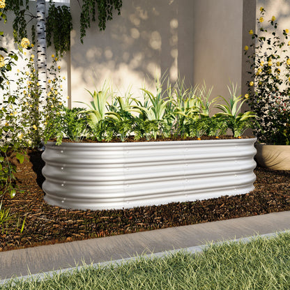 2-Piece 4x2x1ft Raised Garden Bed Kit