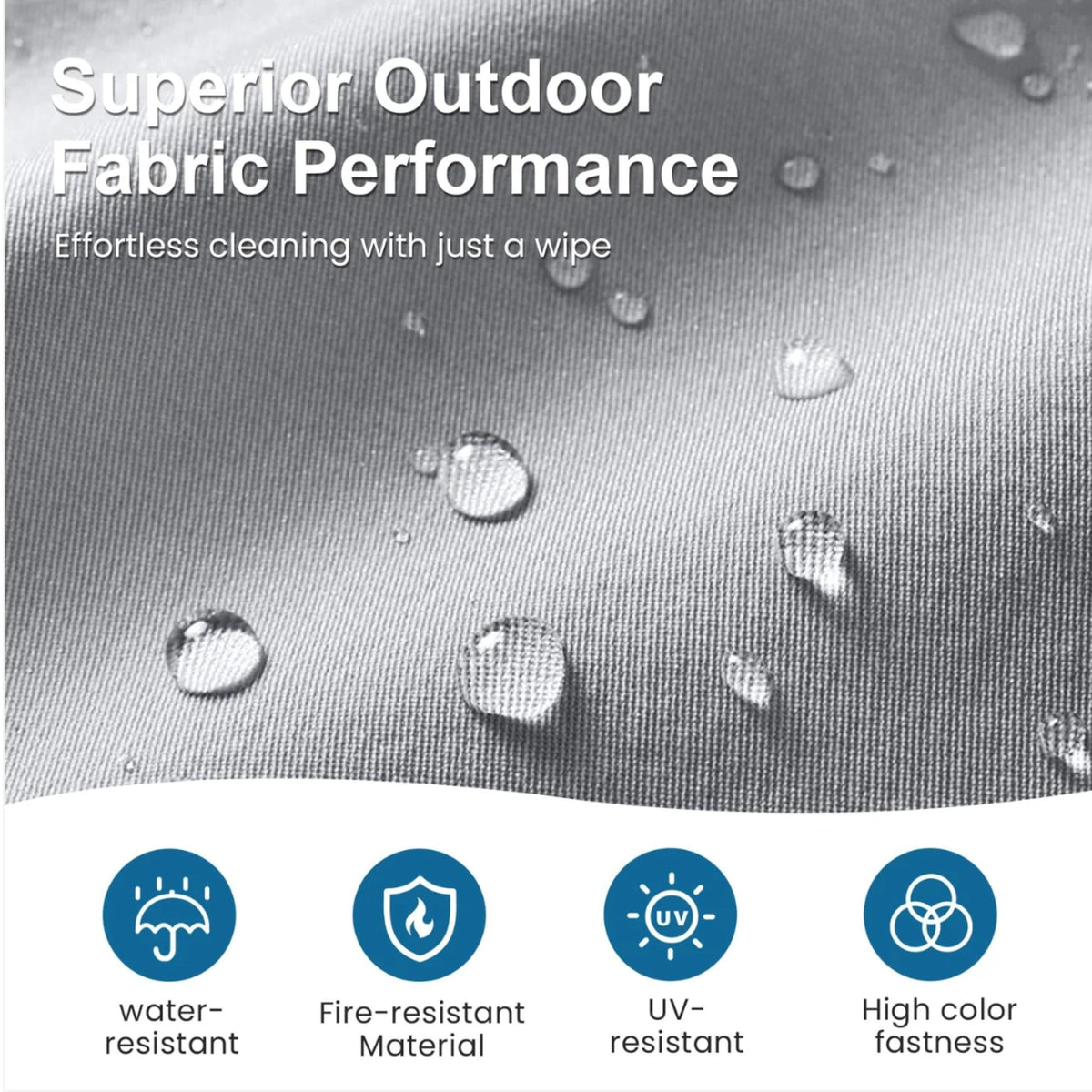 52" All-Weather Aluminum Patio Loveseat Sofa with Thick Cushions