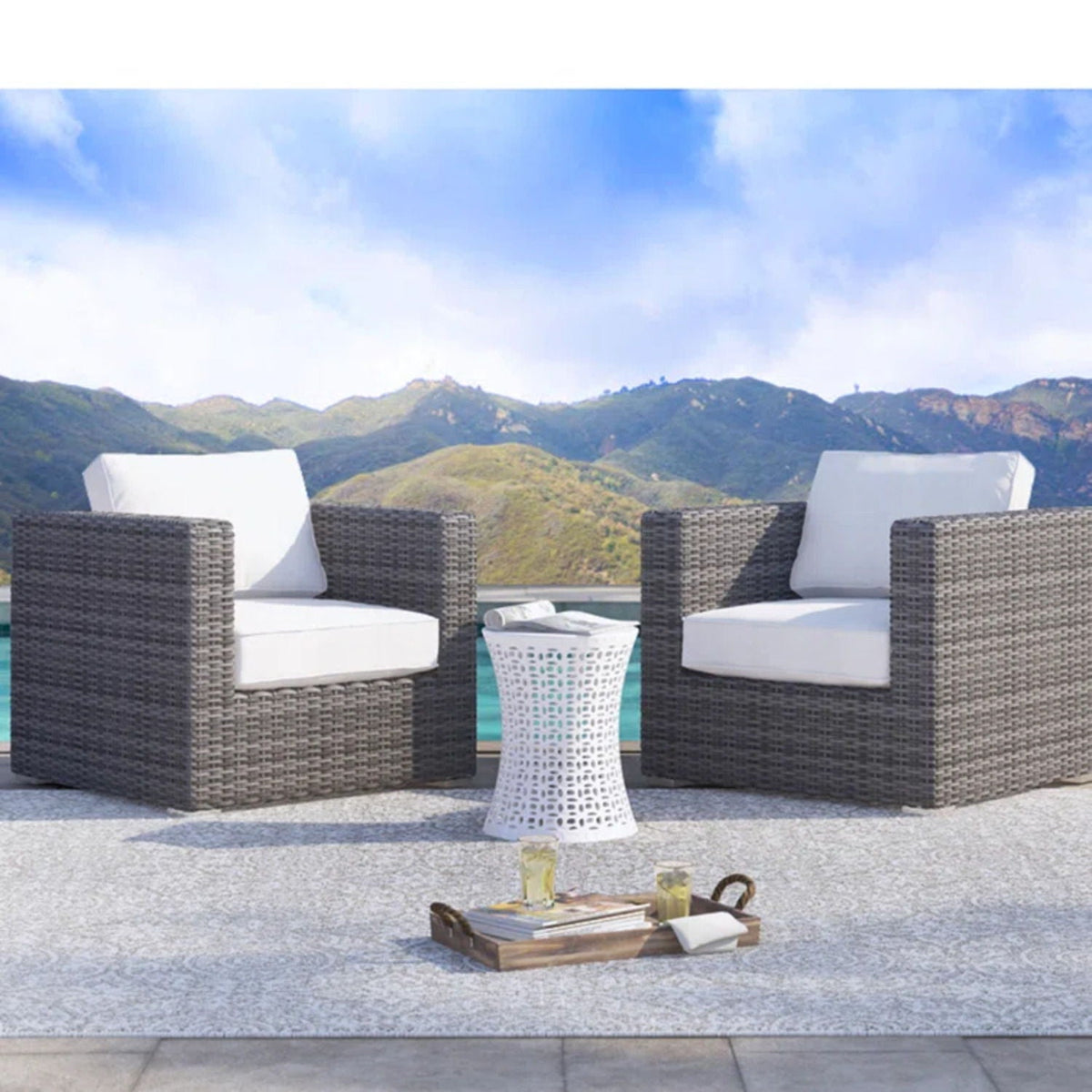 Patio Chair With Cushions Stylish Design