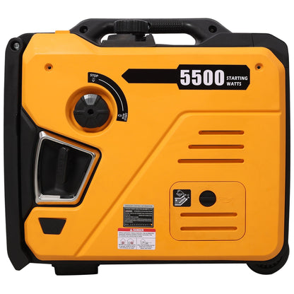 Super Quiet Inverter Generator 5.5Kw Portable Electric & Remote Start - Black