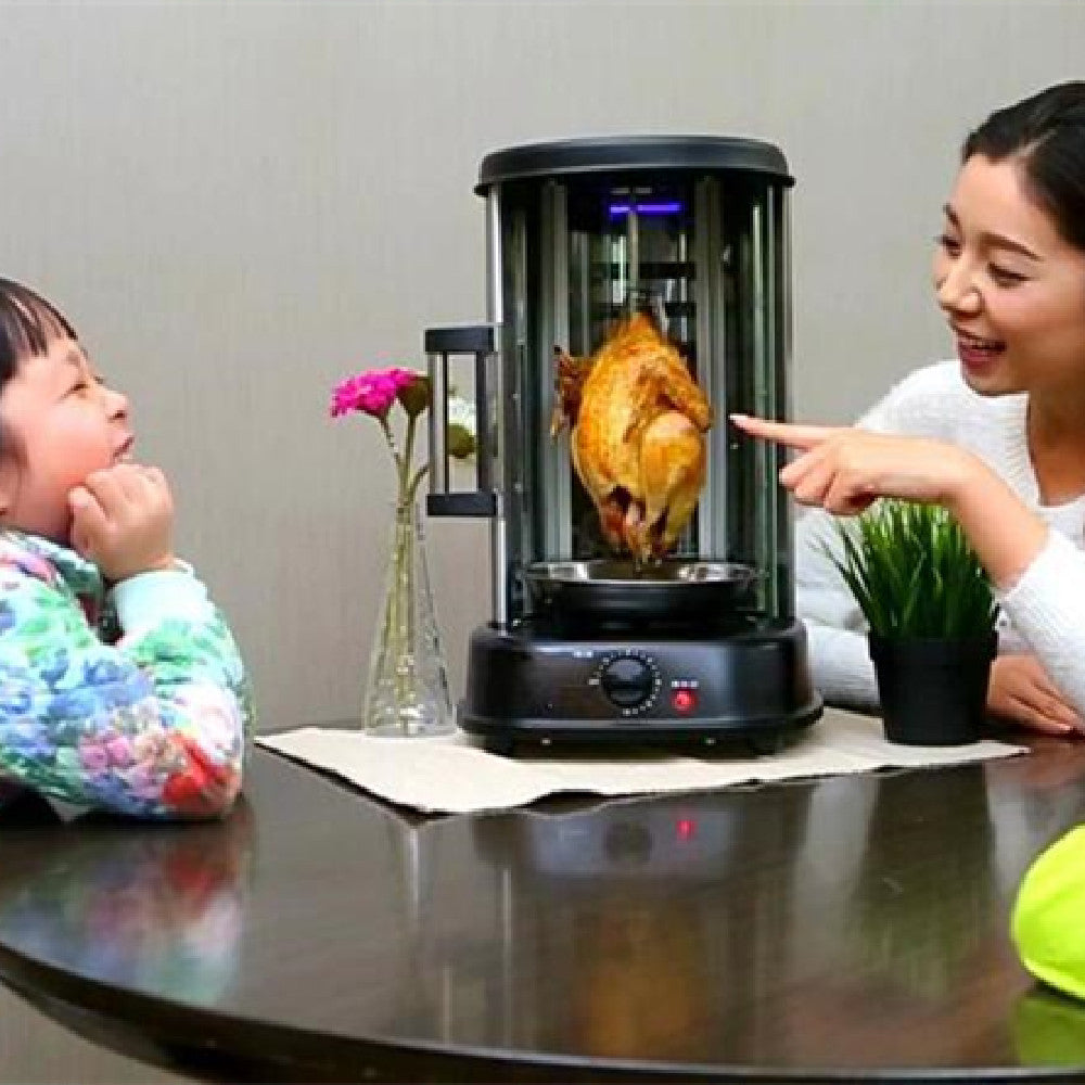 Electric Rotisserie Home Grill Smokeless Skewer Stove