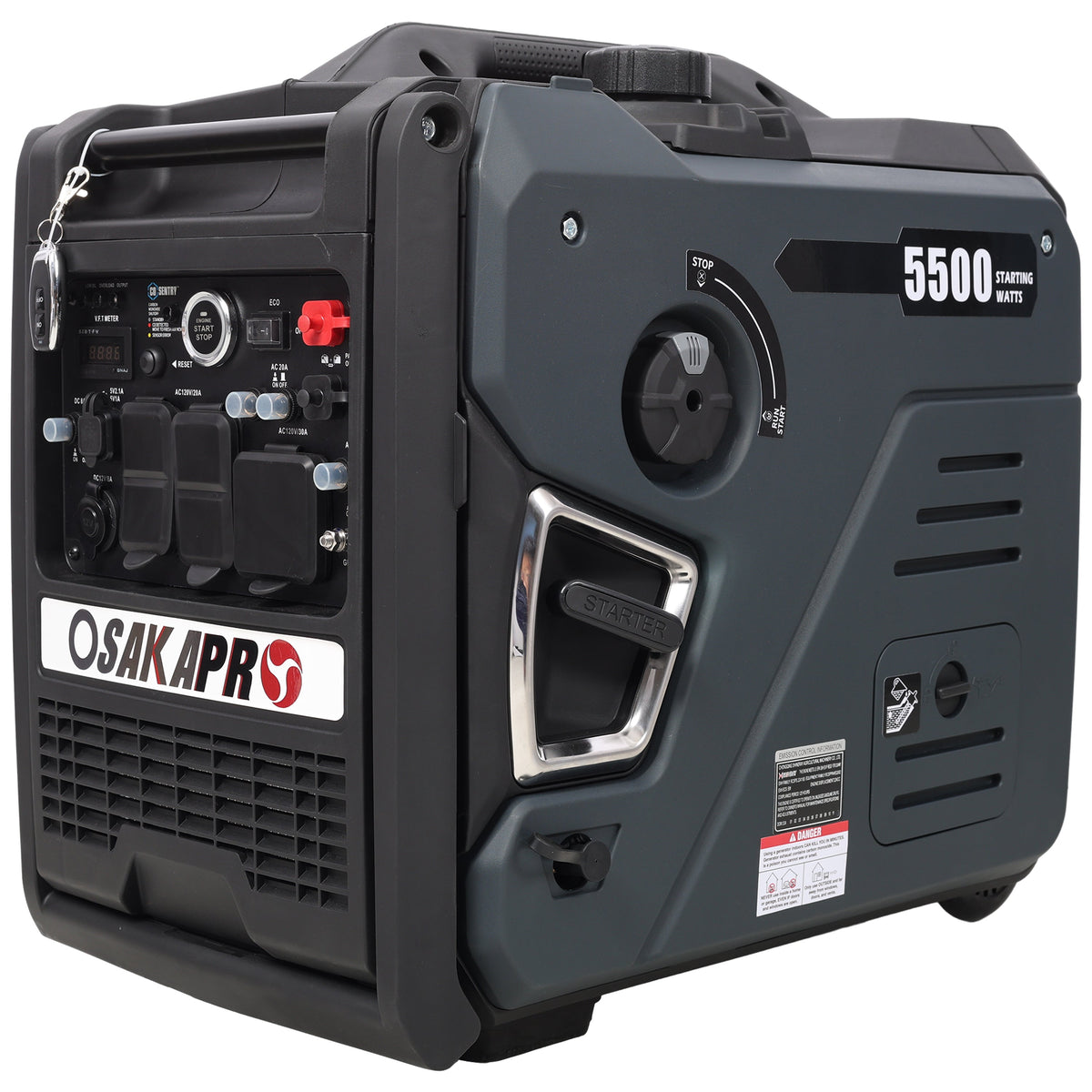 5.5KW Portable Inverter Generator with Remote Start