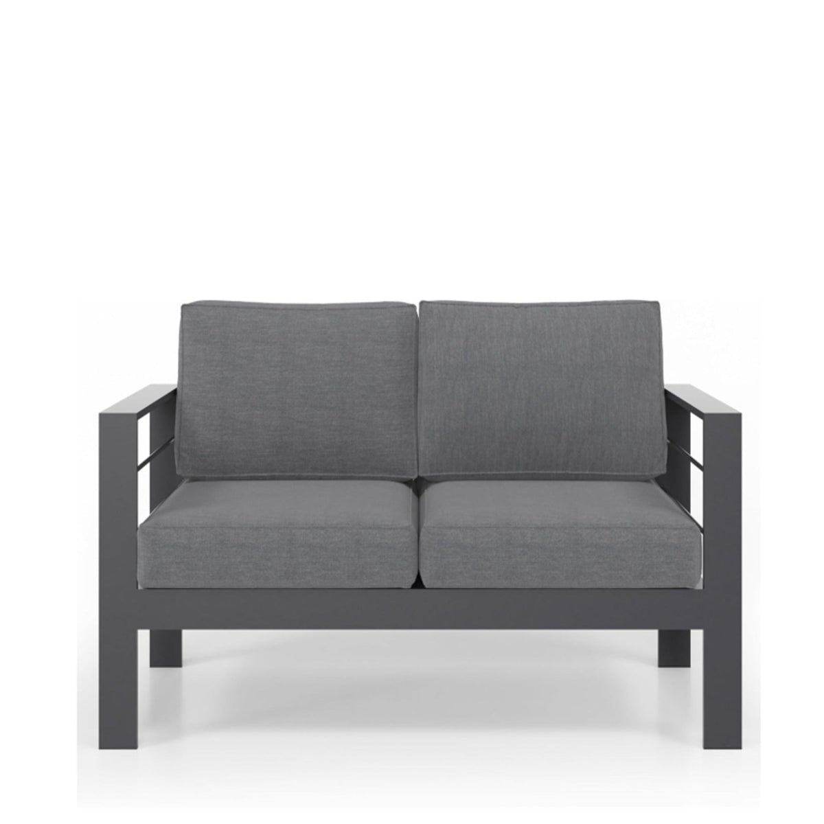 3-Piece Modern Aluminum Patio Conversation Set