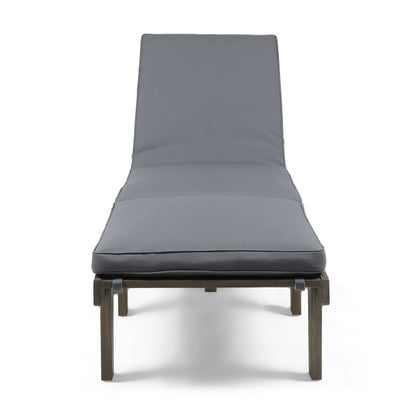 Ariana KD Wood Chaise Lounge With Cushion