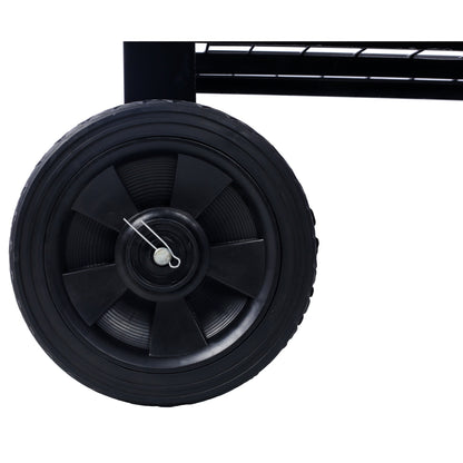 Elevated Mobile Raised Ergonomic Metal Planter Garden Bed