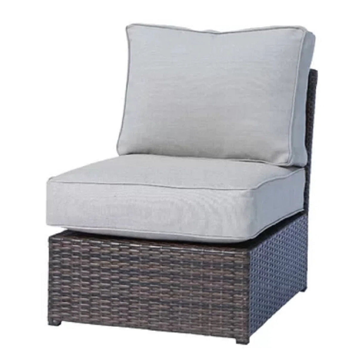 Comfortable Modern Patio Rattan Sectional Set With Cushions