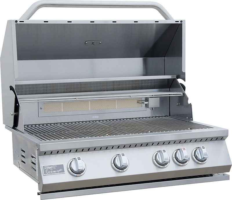 KoKoMo Mini Maui 6' Outdoor Kitchen Island – Compact BBQ Station with Seating