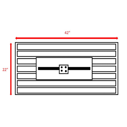 Rectangular Fire Pit With Frame Elegant Design