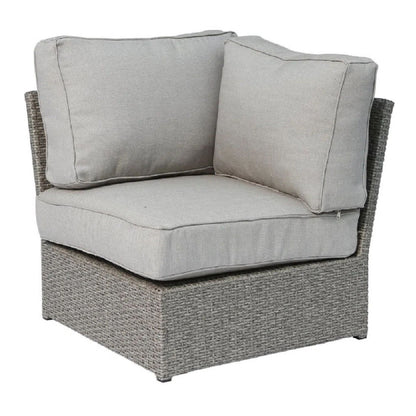 Patio Conversation Set & Cushions, Seats 4 - Gray Mix
