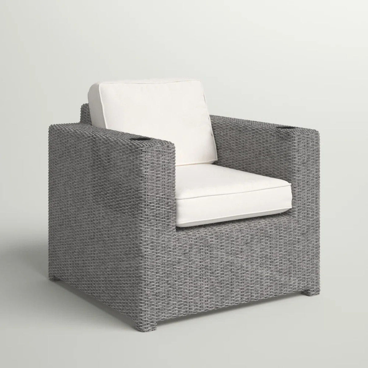 Elegant Patio Chair With Cushions - Gray