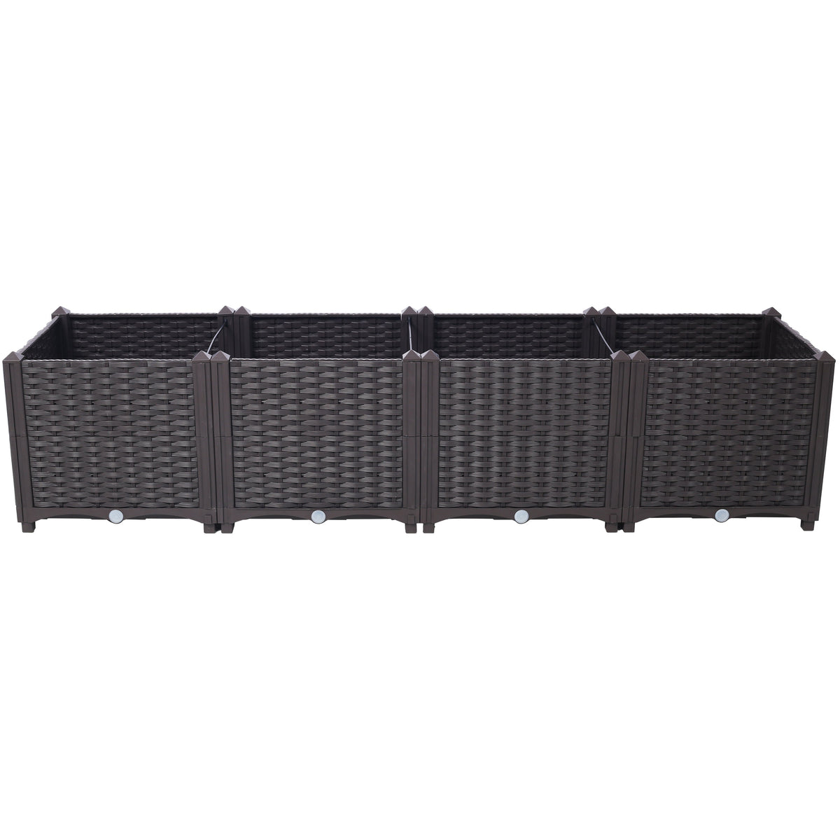 Deep Raised Garden Bed Plastic Planter Boxes