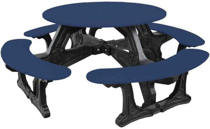 Cantina Round Table Outdoor Seating - Durable Outdoor Seating for 8