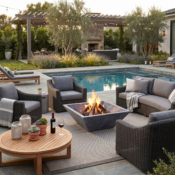 Bluestone Marble Natural Stone Fire Pit