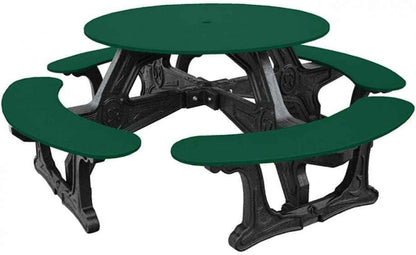 Cantina Round Table Outdoor Seating - Durable Outdoor Seating for 8