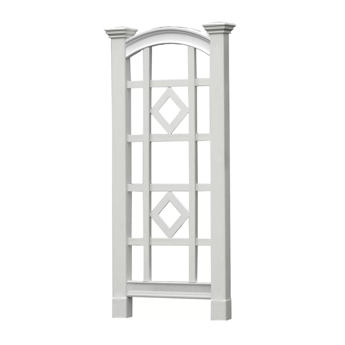 59-inch Outdoor Weather Resistant White Vinyl Garden Trellis