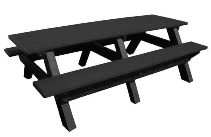 Deluxe 8′ Recycled Plastic Picnic Table for Eco-Friendly Outdoor Seating