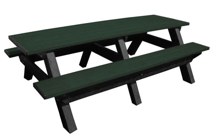Deluxe 8′ Recycled Plastic Picnic Table for Eco-Friendly Outdoor Seating