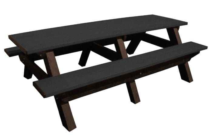 Deluxe 8′ Recycled Plastic Picnic Table for Eco-Friendly Outdoor Seating