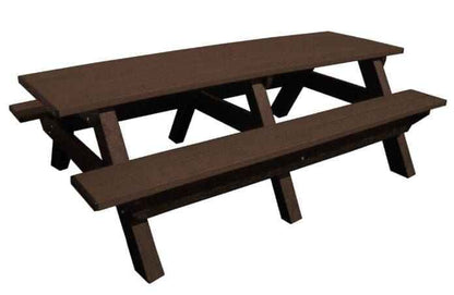 Deluxe 8′ Recycled Plastic Picnic Table for Eco-Friendly Outdoor Seating
