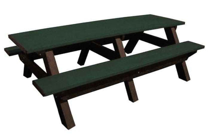 Deluxe 8′ Recycled Plastic Picnic Table for Eco-Friendly Outdoor Seating