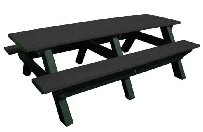 Deluxe 8′ Recycled Plastic Picnic Table for Eco-Friendly Outdoor Seating