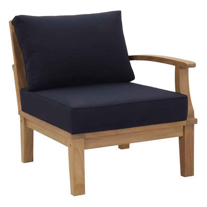 Patio Elegance Outdoor Lounge Set - Marina 9-Piece Teak Collection by Modway