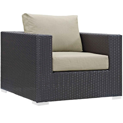 Patio Elegance Outdoor Sectional Set - 10-Piece Convene Lounge Set by Modway