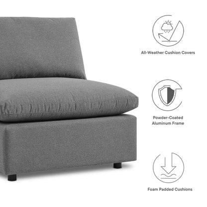 Patio Elegance Outdoor Sectional Sofa Set by Modway – Stylish 5-Piece Furniture for Patios