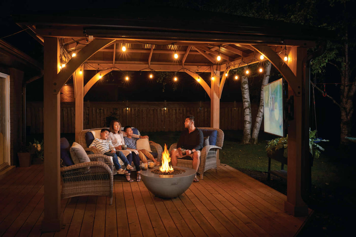 Patio Elegance 36-Inch Round Fire Table – Nexus Patioflame Table