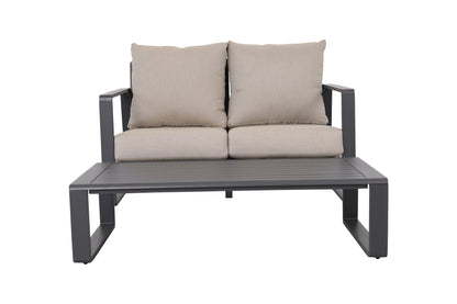 Double Sofa + Rectangular Coffee Table Set
