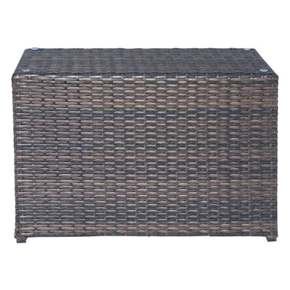 Comfortable Modern Patio Rattan Sectional Set With Cushions