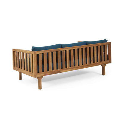 Alora 3-Seater Acacia Wood Daybed Sofa With Water-Resistant Cushions (SAK65773)